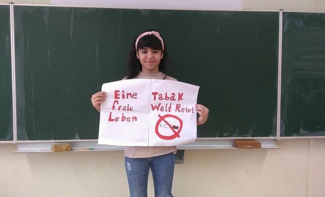 Schülerin ans UN-Kinderrechtskomitee, Plakat