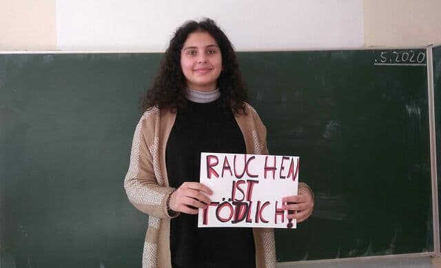 Schülerin ans UN-Kinderrechtskomitee, Plakat