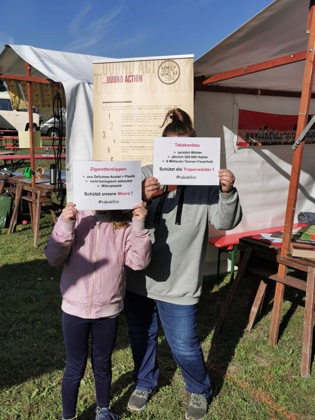 Umweltfest Potsdam 2020, Stand Unfairtobacco